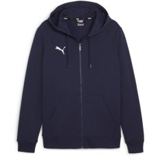  Puma teamGOAL Casuals pamut kapucnis sötétkék fiú cipzáras szabadidő felső