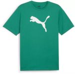 Puma teamRise Logo pamut zöld férfi póló