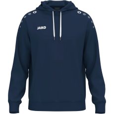  Jako One pamut sötétkék/fehér férfi kapucnis pulóver