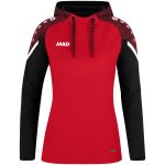Jako Performance kapucnis piros női pulóver