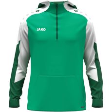 Jako Dynamic kapucnis 1/4 cipzáras zöld pulóver