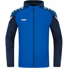Jako Performance kapucnis kék férfi cipzáros felső