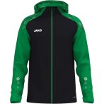  Jako Sonic kapucnis fekete/zöld férfi szabadidő felső