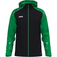  Jako Sonic kapucnis fekete/zöld férfi szabadidő felső