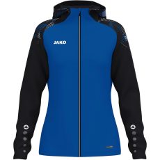 Jako Sonic kapucnis kék/fekete női szabadidő felső