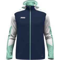 Jako Dynamic kapucnis sötétkék/zöld tréning felső