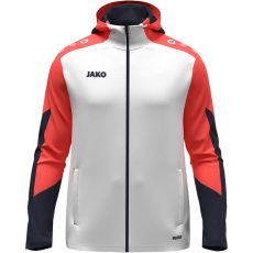 Jako Dynamic kapucnis fehér női tréning felső