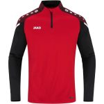 Jako Performance 1/4 cipzáros piros férfi pulóver