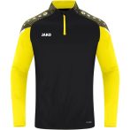Jako Performance 1/4 cipzáros fekete/sárga férfi pulóver