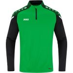 Jako Performance 1/4 cipzáros zöld gyerek pulóver