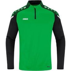 Jako Performance 1/4 cipzáros zöld gyerek pulóver