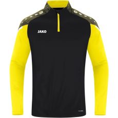 Jako Performance 1/4 cipzáros fekete/sárga gyerek pulóver