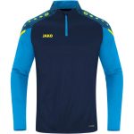   Jako Performance 1/4 cipzáros sötétkék/világoskék gyerek pulóver