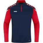   Jako Performance 1/4 cipzáros sötétkék/piros gyerek pulóver