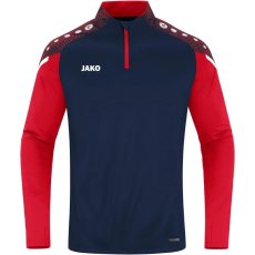 Jako Performance 1/4 cipzáros sötétkék/piros gyerek pulóver