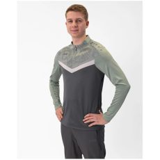 Jako Iconic 1/4 cipzáras sötétszürke unisex pulóver