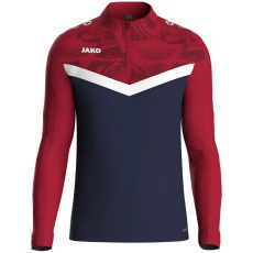 Jako Iconic 1/4 cipzáras sötétkék/bordó gyerek pulóver Jako Iconic 1/4 cipzáras sötétkék/bordó gyerek pulóver