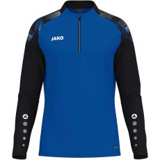 Jako Sonic rövid cipzáras kék/fekete férfi pulóver