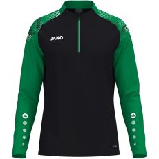 Jako Sonic rövid cipzáras fekete/zöld férfi pulóver