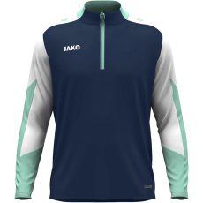 Jako Dynamic 1/4 cipzáros sötétkék/zöld pulóver