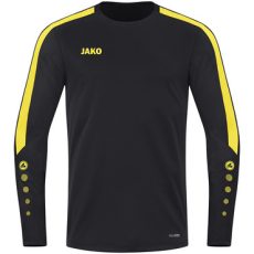 Jako Power fekete/sárga unisex pulóver