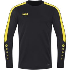 Jako Power fekete/sárga unisex pulóver