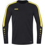 Jako Power fekete/sárga unisex pulóver
