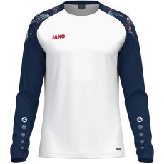 Jako Sonic fehér/sötétkék férfi pulóver