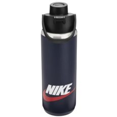 Nike SS Recharge Chug Graphic rozsdamentes acél sötétkék vízespalack 709 ml