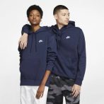   Nike Sportswear Club polár kapucnis sötétkék férfi pulóver