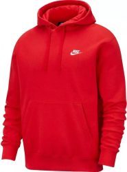 Nike Sportswear Club polár kapucnis piros férfi pulóver