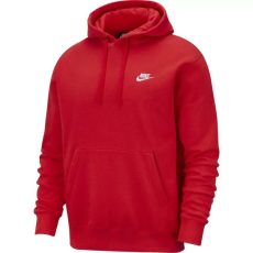 Nike Sportswear Club polár kapucnis piros férfi pulóver