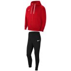   Nike Park 20 pamut kapucnis piros férfi cipzáras szabadidő garnitúra