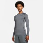   Nike Pro Dri-FIT funkcionális sötétszürke férfi hosszú ujjú póló