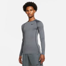 Nike Pro Dri-FIT funkcionális sötétszürke férfi hosszú ujjú póló