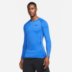 Nike Pro Dri-FIT funkcionális kék férfi hosszú ujjú póló