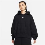   Nike Sportswear Phoenix kapucnis túlméretezett fekete női pulóver