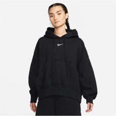 Nike Sportswear Phoenix kapucnis túlméretezett fekete női pulóver