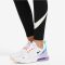 Nike Sportswear Classics Grafikus magas derekú fekete női nadrág
