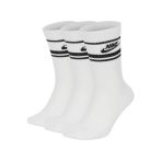 Nike Essential Crew fehér/fekete csíkos zokni 3 pár