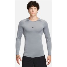  Nike Pro Dri-FIT fitness feszes szürke férfi hosszú ujjú póló