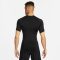 Nike Pro Dri-FIT Tight rövid ujjú fekete férfi fitneszpóló