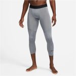 Nike Pro Dri-FIT Fitness 3/4 feszes szürke férfi nadrág