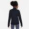 Nike Dri-FIT  félcipzáras fekete lány hosszú ujjú póló
