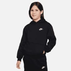 Nike Sportswear Club kapucnis fekete gyerek pulóver