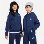 Nike Sportswear Club kapucnis sötétkék gyerek pulóver