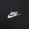 Nike Club pamut kapucnis fekete férfi pulóver