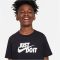 Nike Sportswear pamut fekete gyerek póló