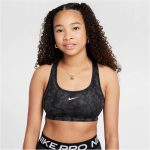   Nike Pro Swoosh Print megfordítható fekete lány sportmelltartó