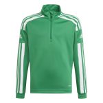   adidas Squadra 21 1/4 cipzáras zöld gyerek szabadidő felső